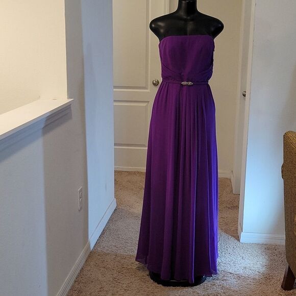 RALPH LAUREN STRAPLESS EVENING FLOOR LENGTH WOMEN"S DRESS - Picture 4 of 15
